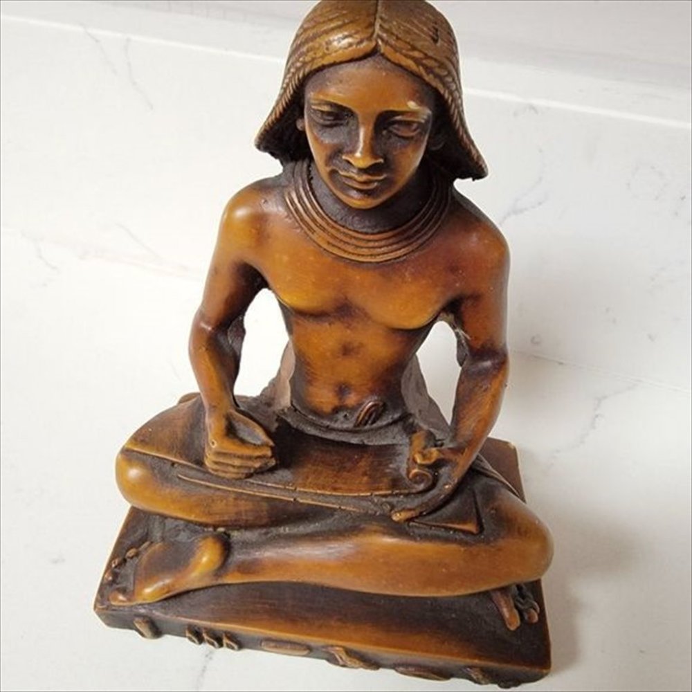 The Egyptian pharaoh statue is very new